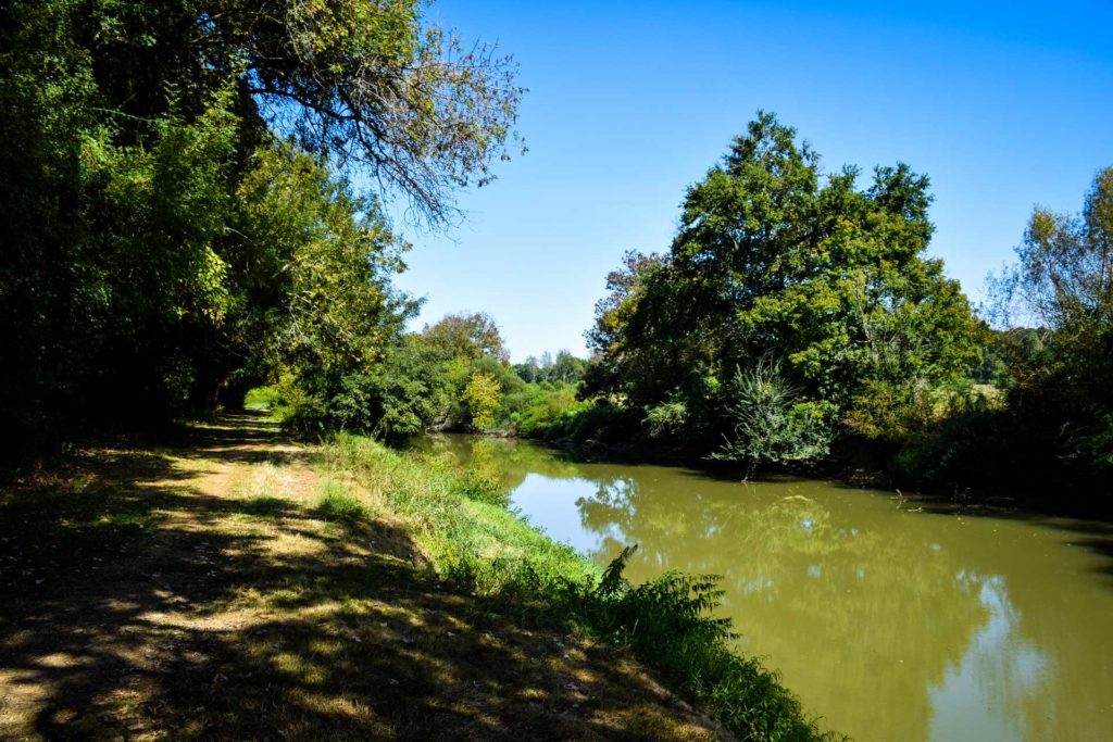 Rivière le Luy à Oeyreluy dans les Landes