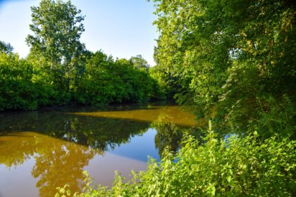 Rivière le Luy à Oeyreluy dans les Landes