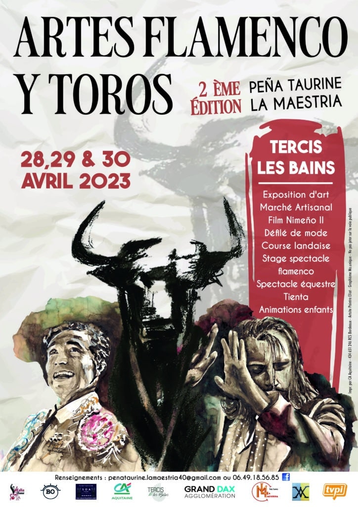 Affiche 2023 du Festival Artes Flamenco y Toros.