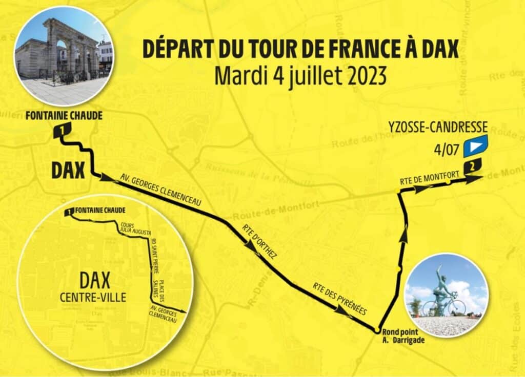 Photo départ du Tour de France à Dax