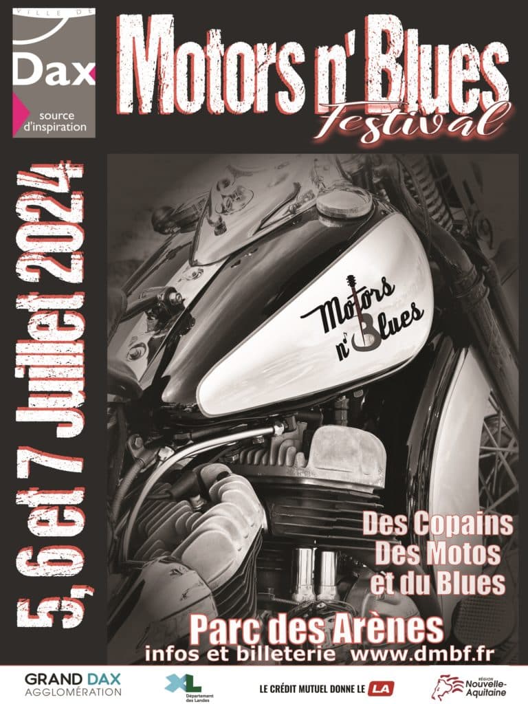 Affiche officielle Motors n'Blues Festival 2024