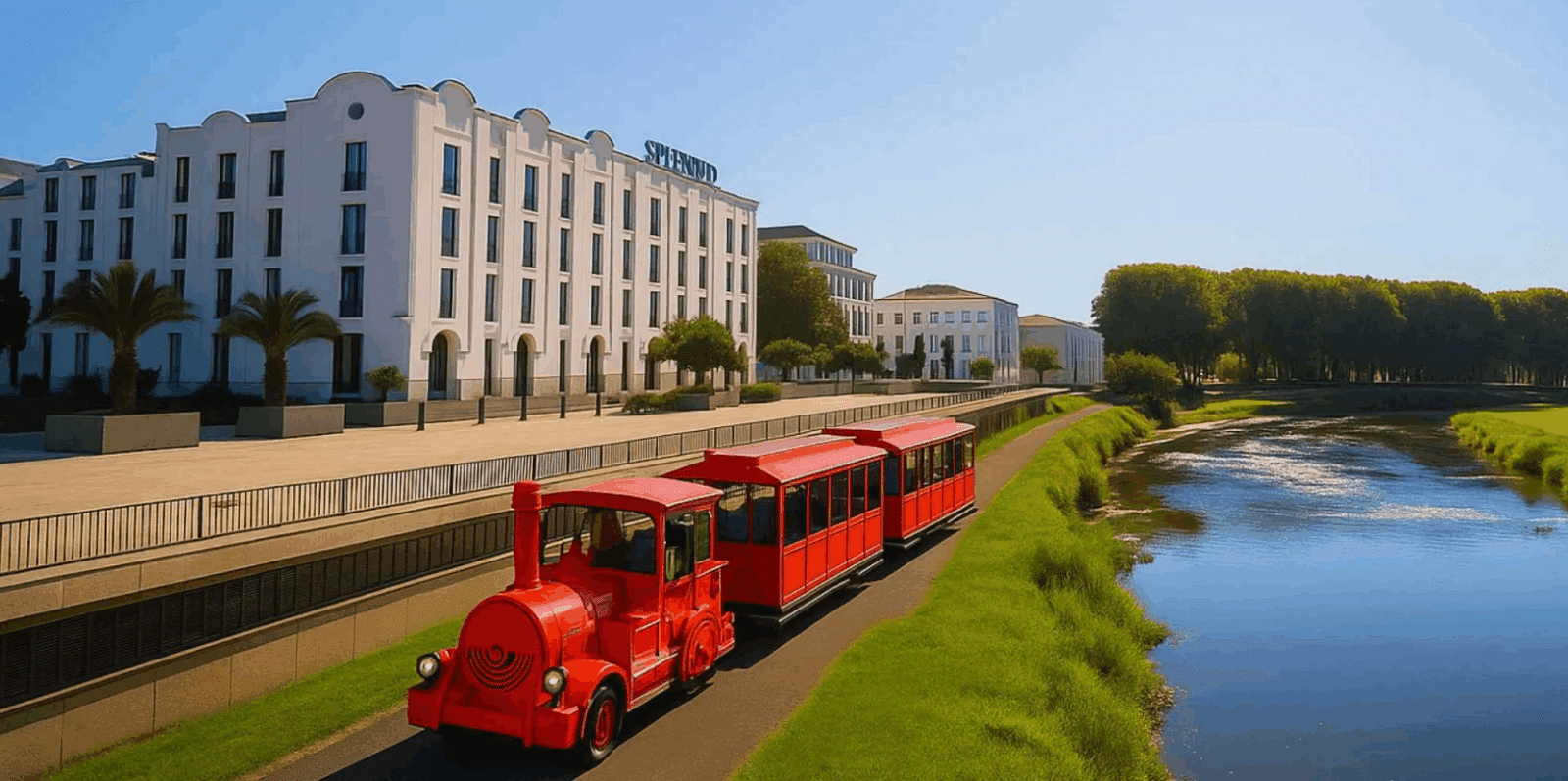 Le petit train touristique de Dax