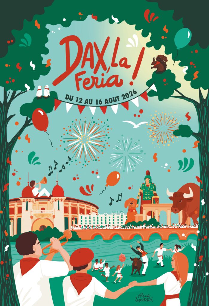Affiche Officielle Dax, la Feria ! 2026 © Alexia Lepelletier
